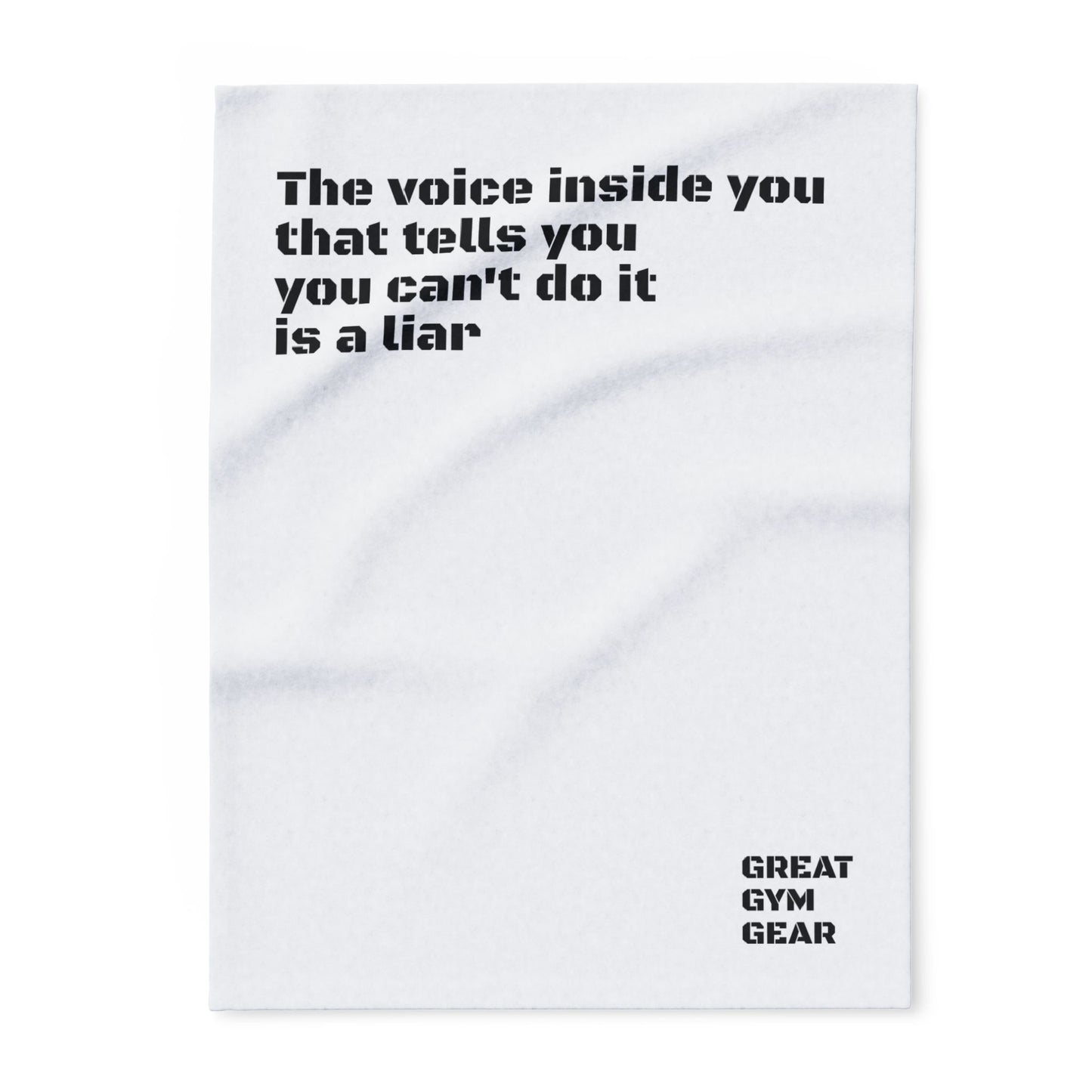 GREAT GYM GEAR Motivational Arctic Fleece Blanket