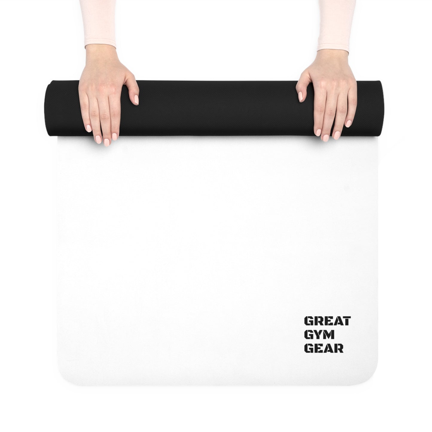 GREAT GYM GEAR Rubber Yoga Mat BURN