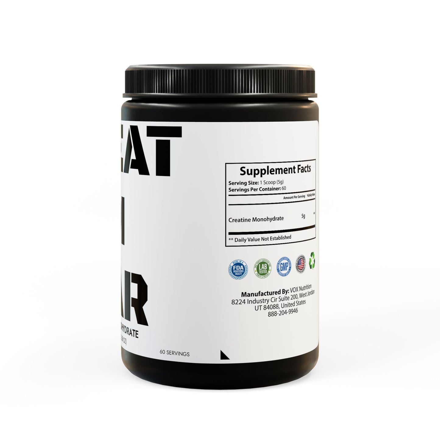 Creatine Monohydrate Supplement (300g, 10.58oz)