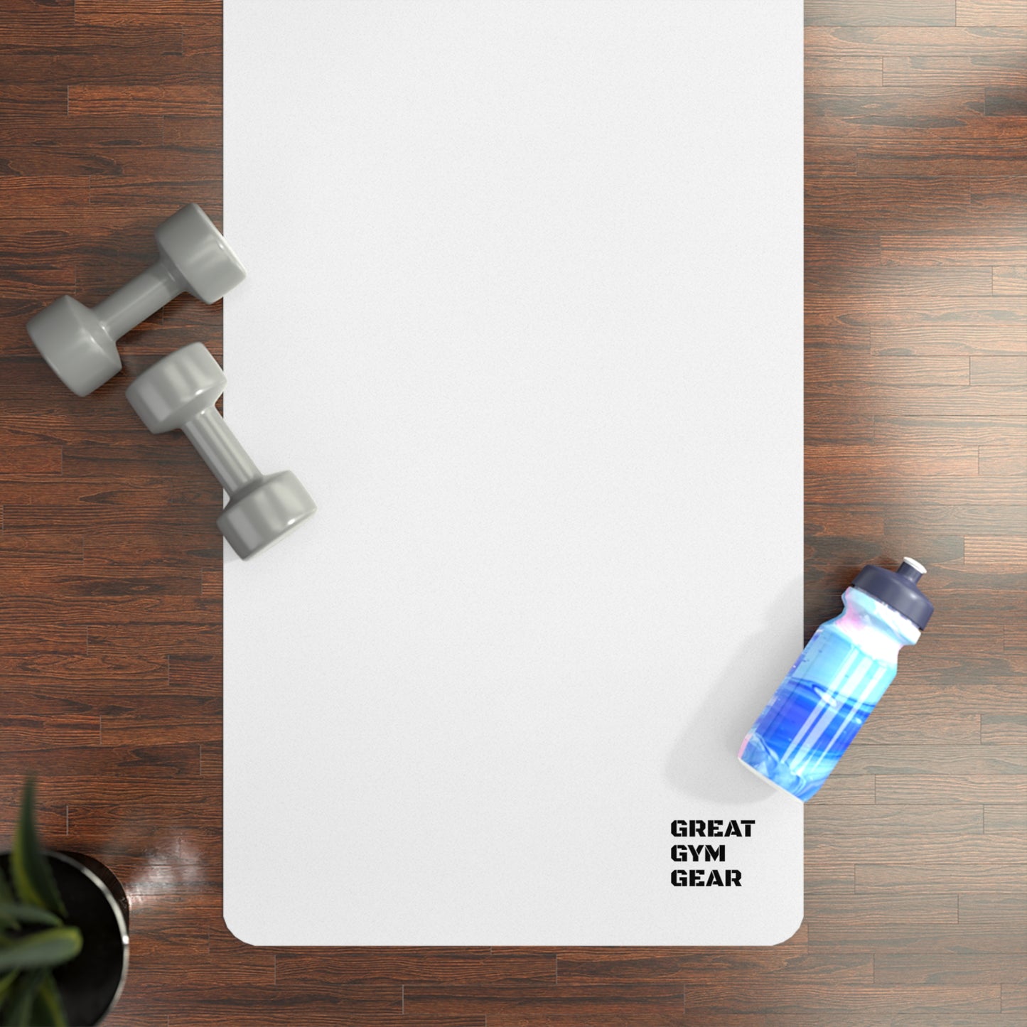 GREAT GYM GEAR Rubber Yoga Mat BURN