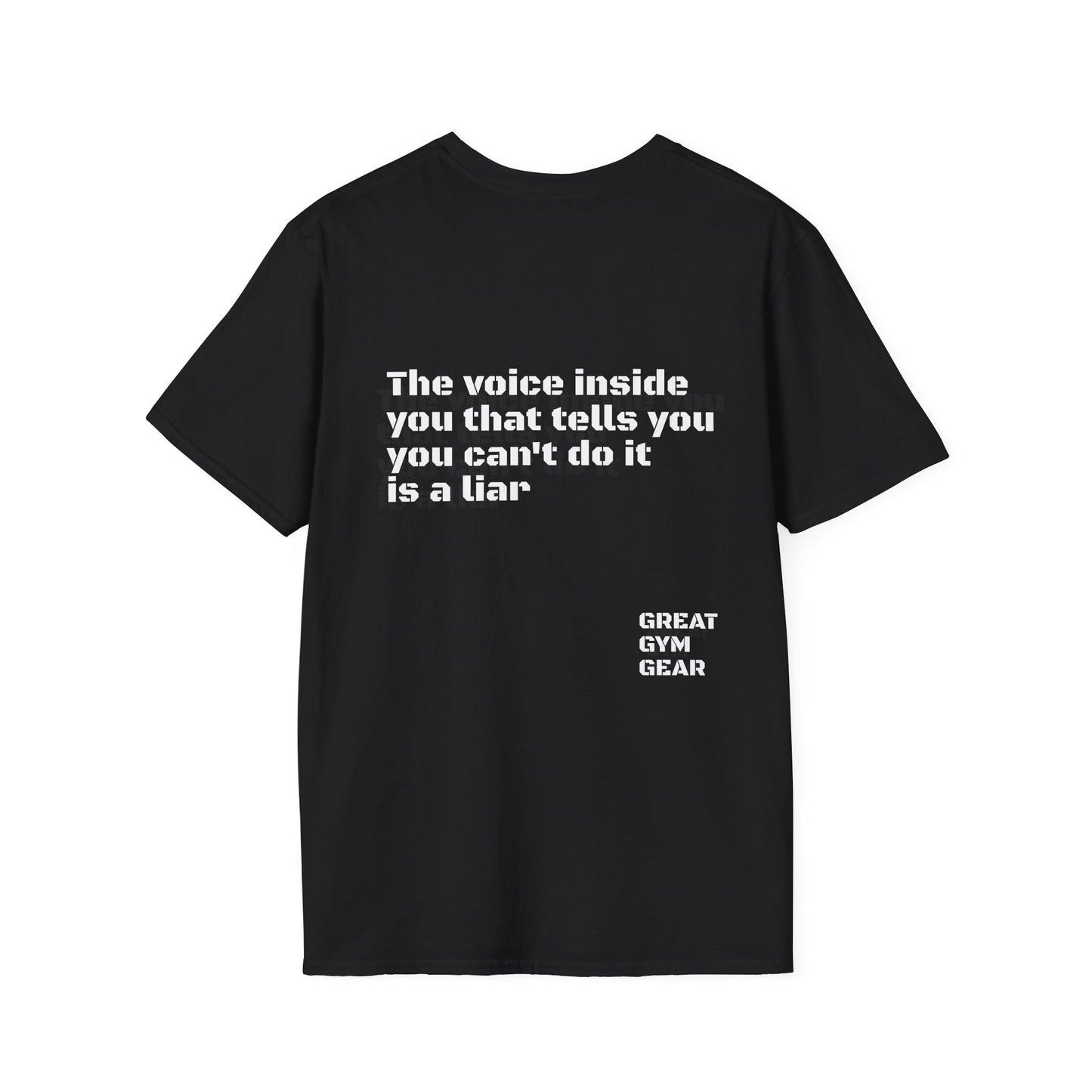 GREAT GYM GEAR Motivational Sports T-Shirt VOICE