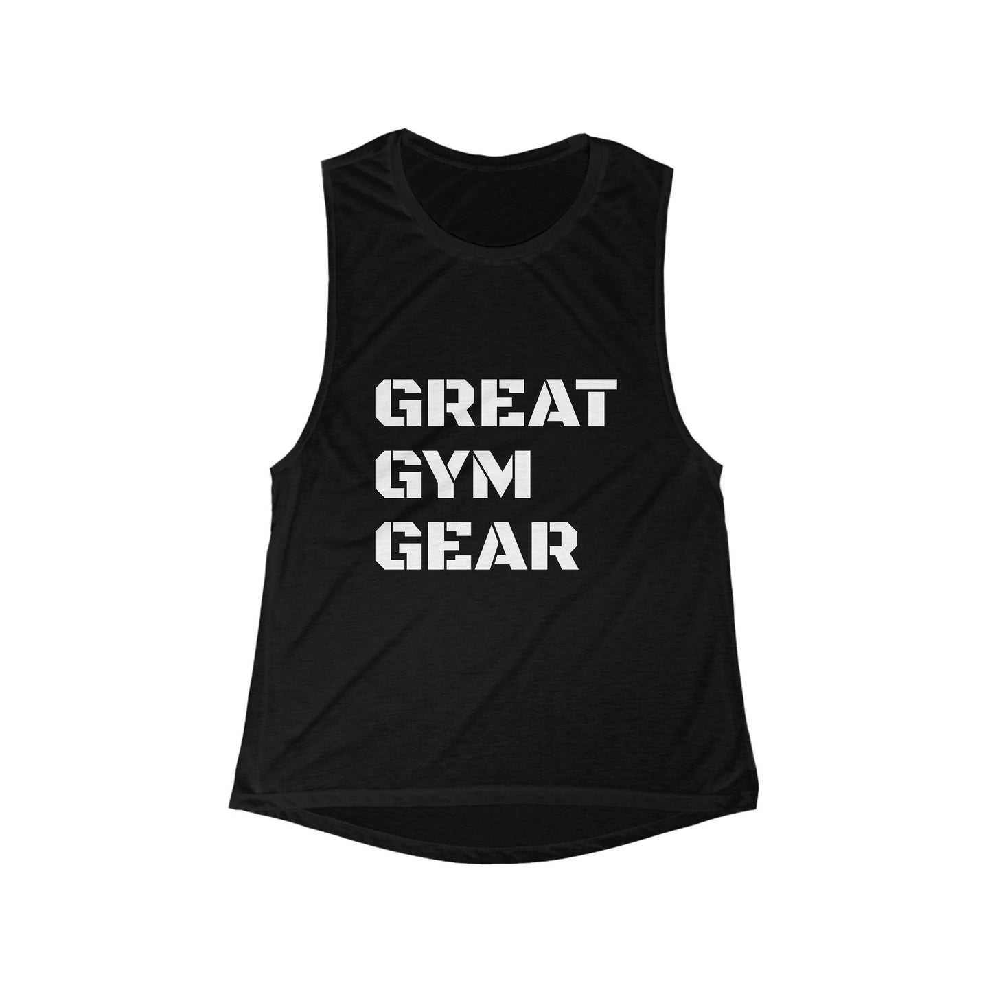 GREAT GYM GEAR Women's Flowy Scoop Muscle Tank