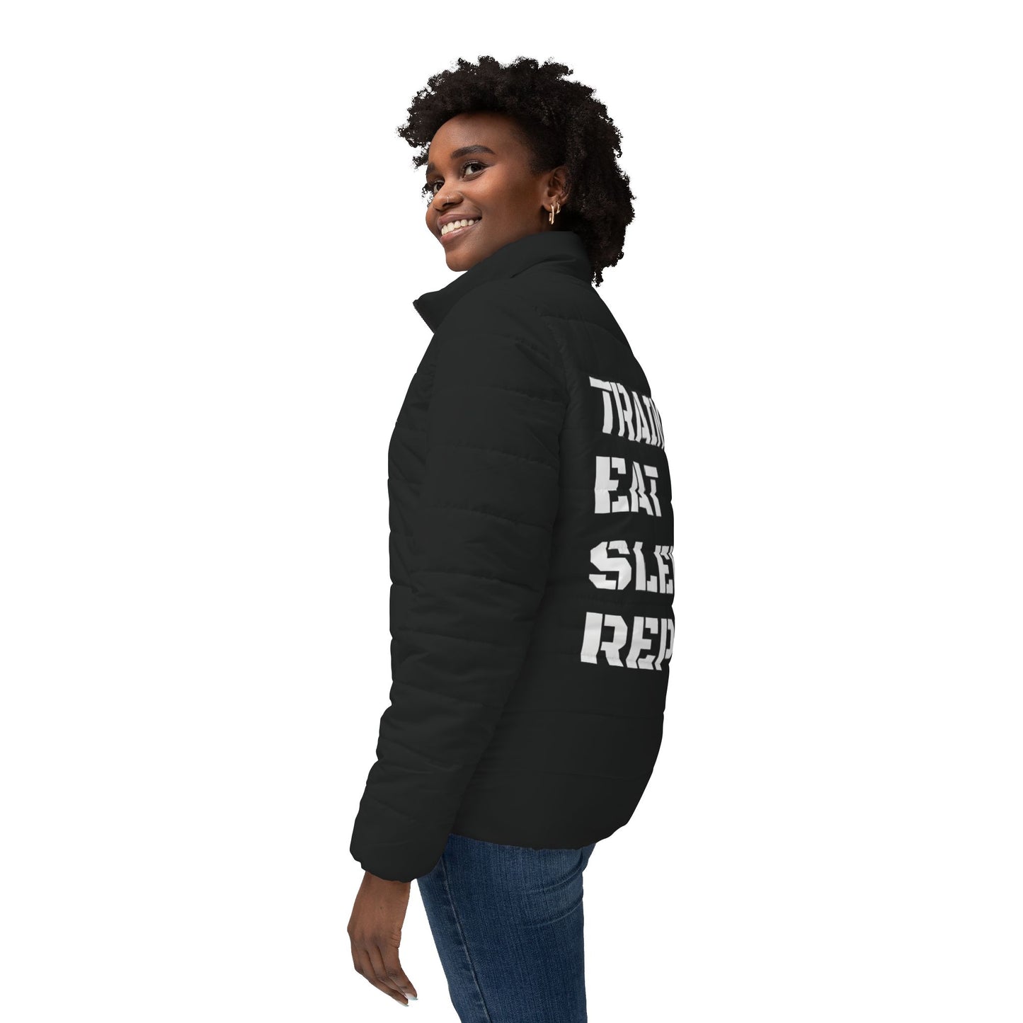 GREAT GYM GEAR Womens Puffer Jacket (aop)