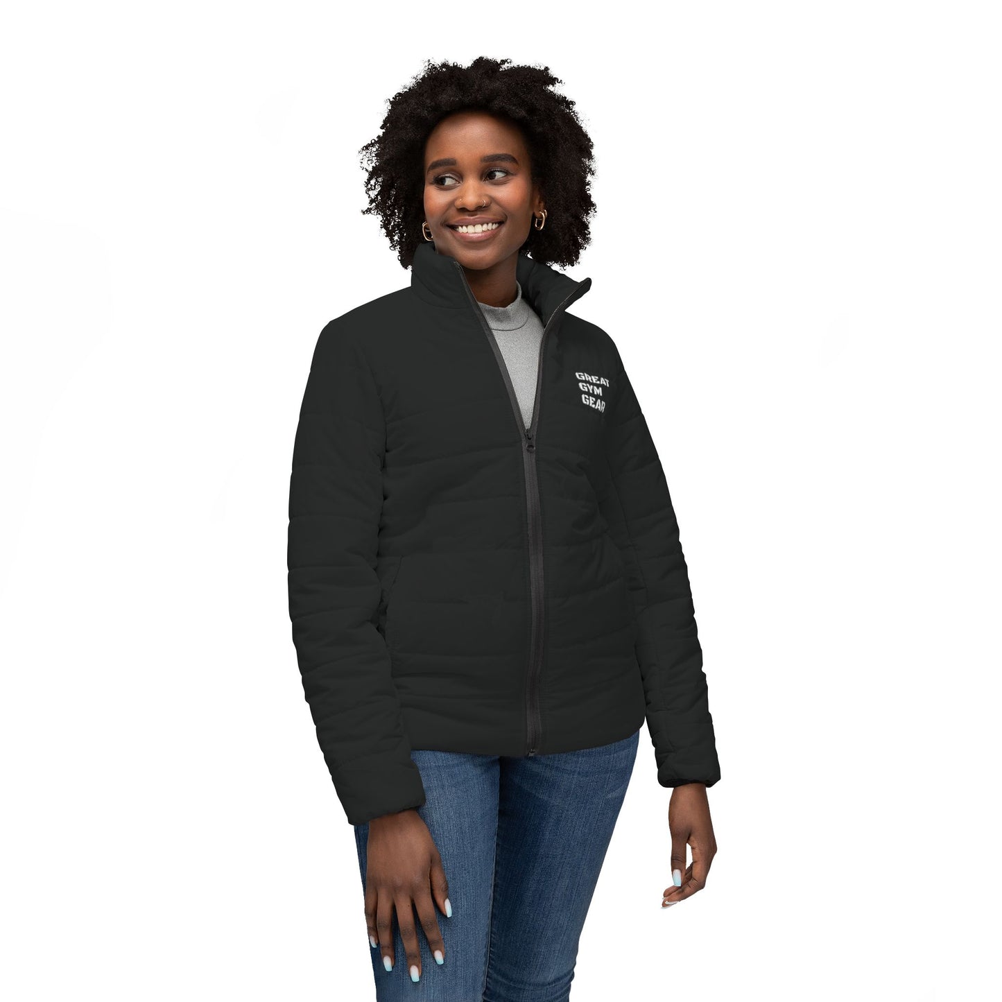 GREAT GYM GEAR Womens Puffer Jacket (aop)