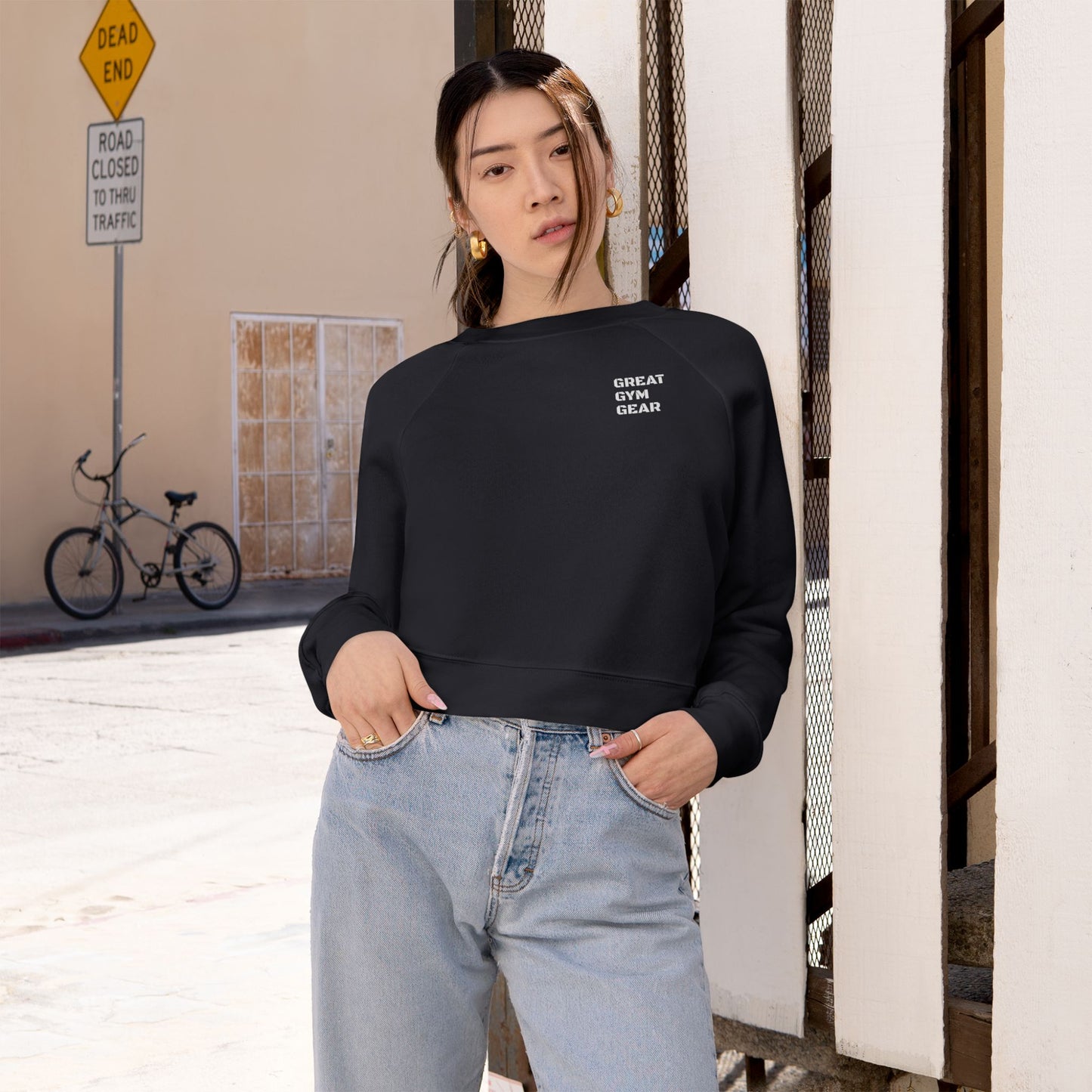 Women's Cropped Fleece Pullover